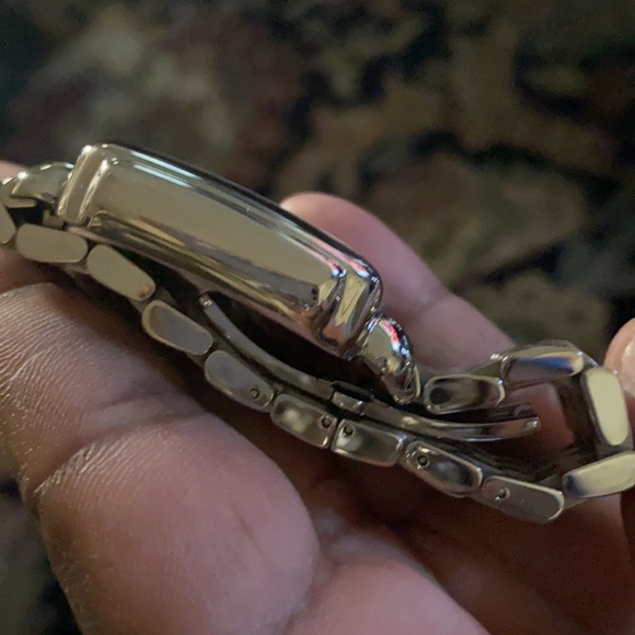 barley worn Michelle stainless steel watch. It fits a small arm no extra links - Picture 8 of 11